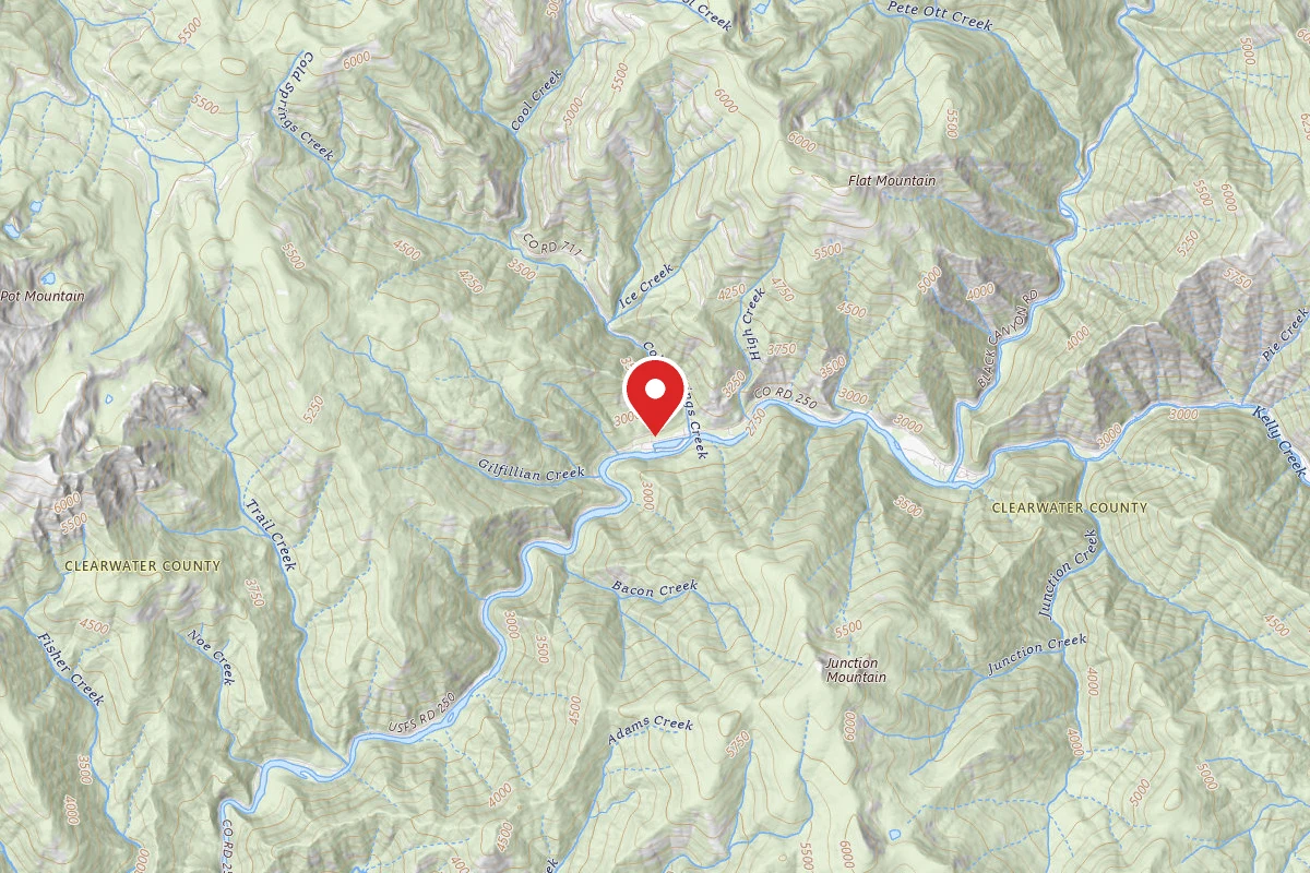 Nez Perce-Clearwater Dispersed Campsite NF250RD-063