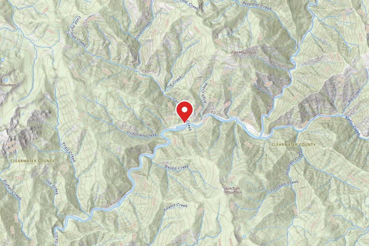 Nez Perce-Clearwater Dispersed Campsite NF250ERD-001A