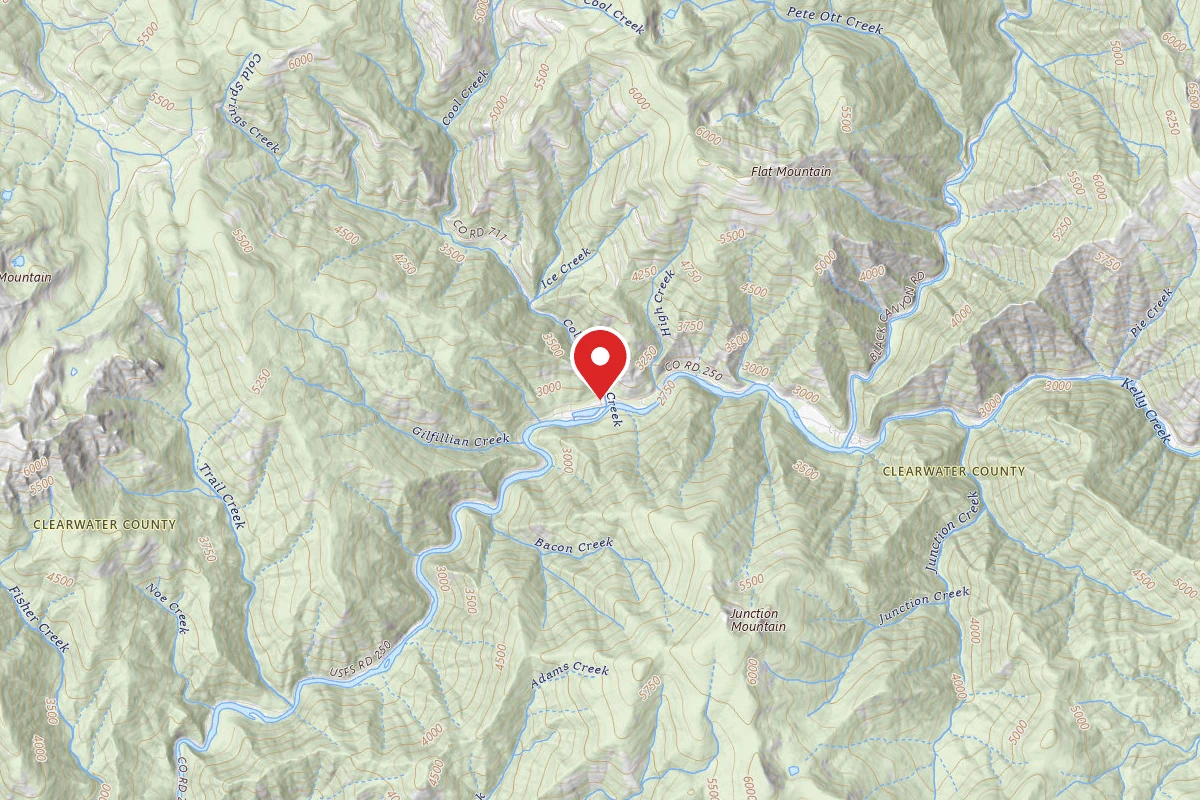 Nez Perce-Clearwater Dispersed Campsite NF250ERD-001C