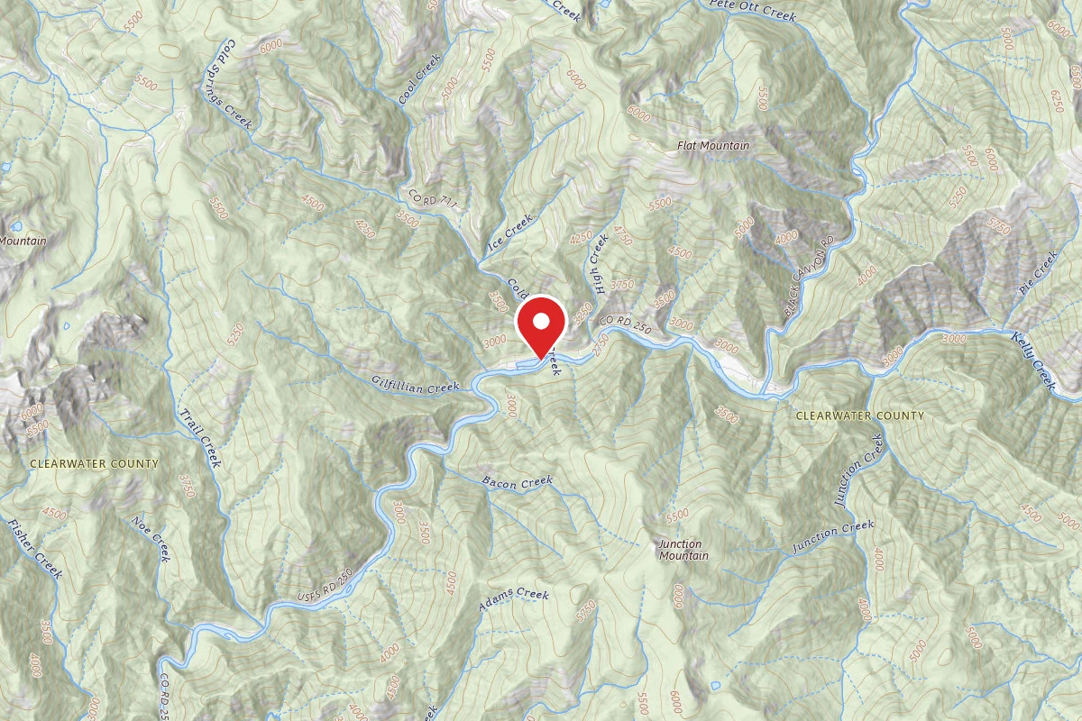 Nez Perce-Clearwater Dispersed Campsite NF250RD-067