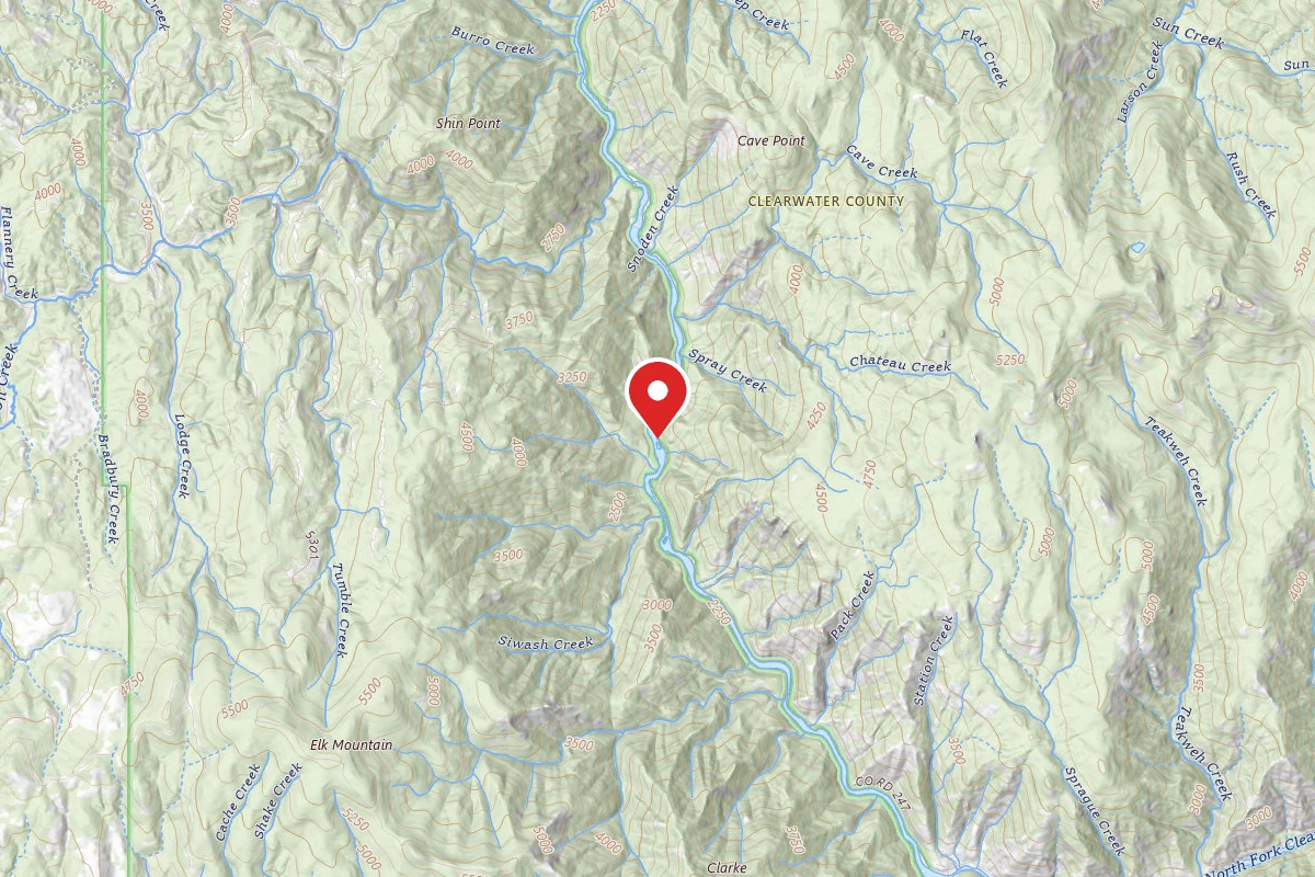 Nez Perce-Clearwater Dispersed Campsite NF247RD-004A