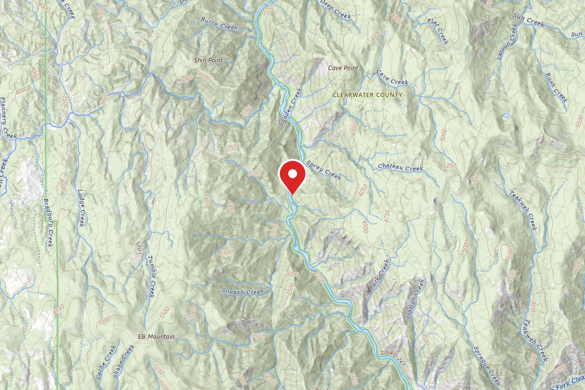 Nez Perce-Clearwater Dispersed Campsite NF247RD-004C