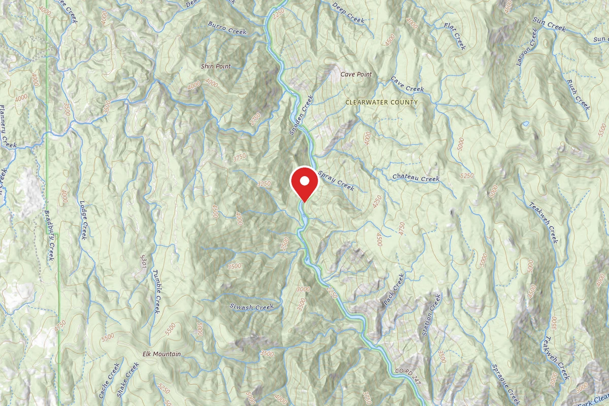 Nez Perce-Clearwater Dispersed Campsite NF247RD-004D