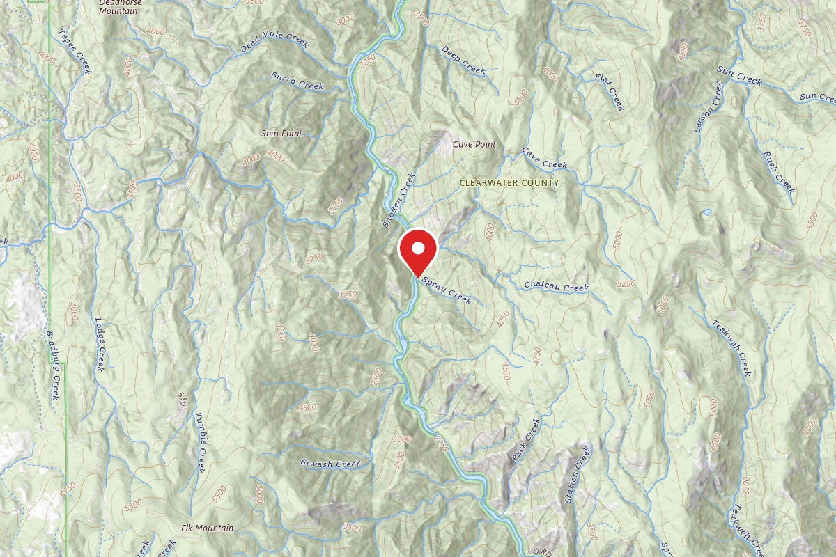 Nez Perce-Clearwater Dispersed Campsite NF247RD-005