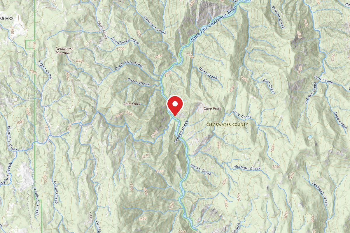 Nez Perce-Clearwater Dispersed Campsite NF247RD-009