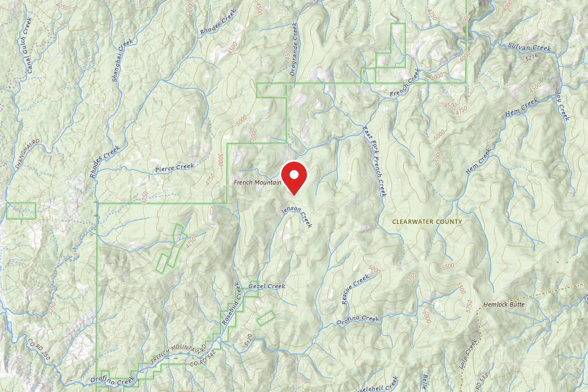 Nez Perce-Clearwater Dispersed Campsite NF250RD-001