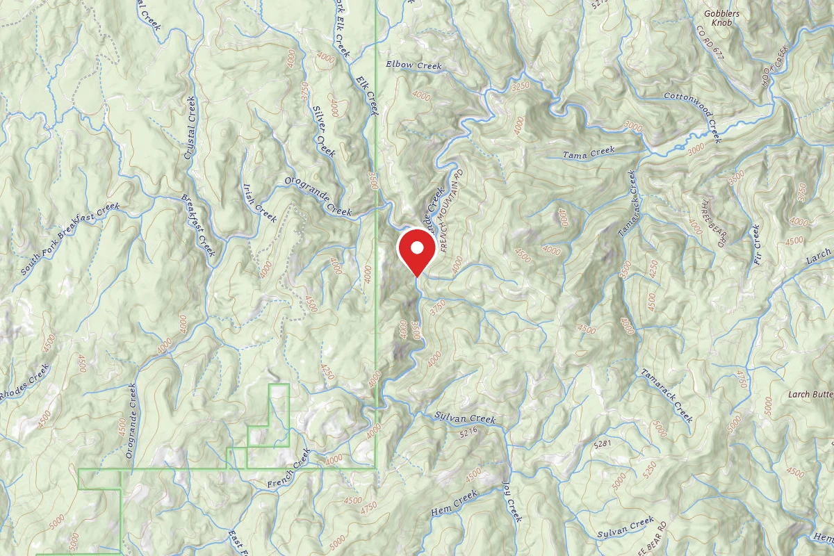 Nez Perce-Clearwater Dispersed Campsite NF250RD-010