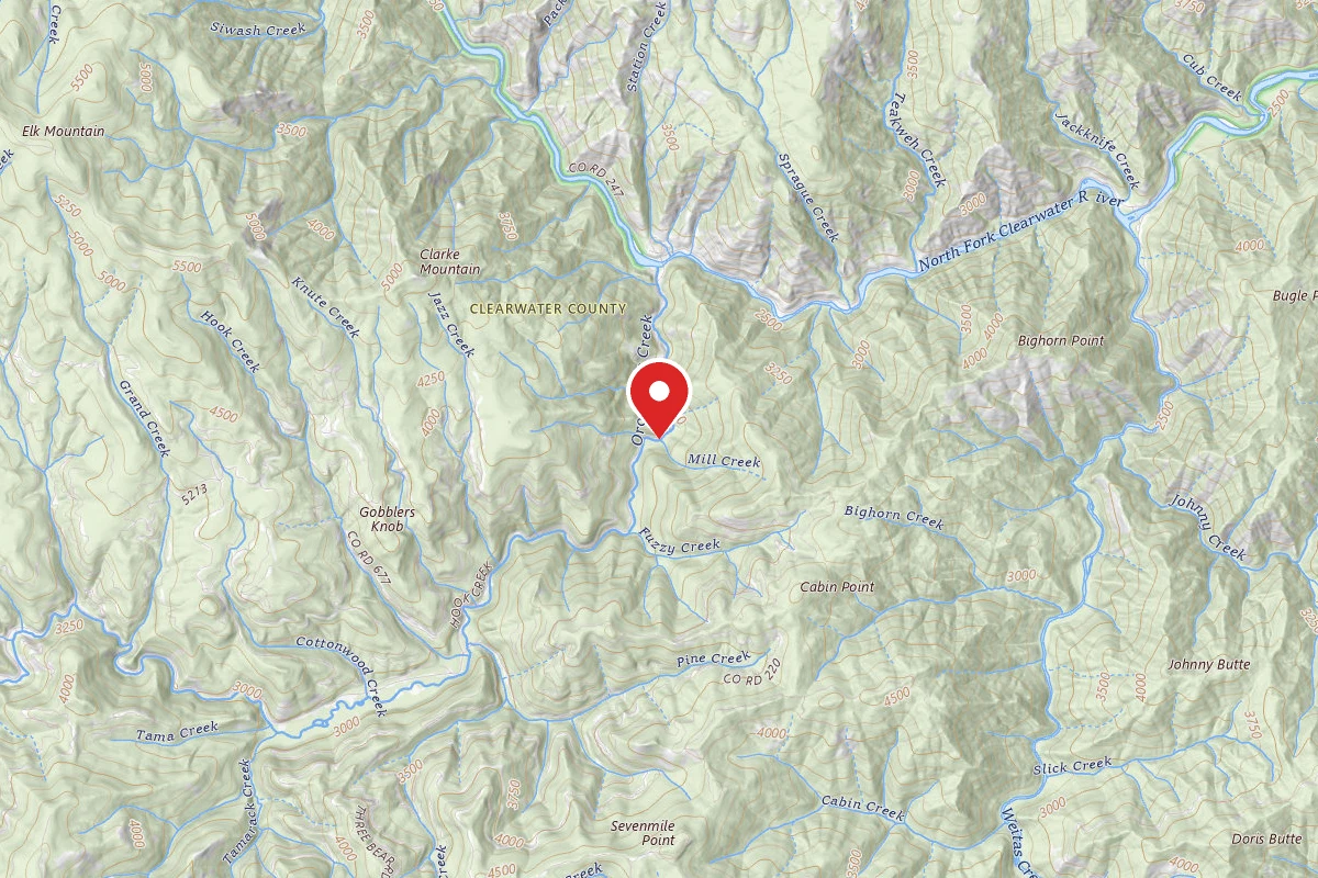 Nez Perce-Clearwater Dispersed Campsite NF250RD-028