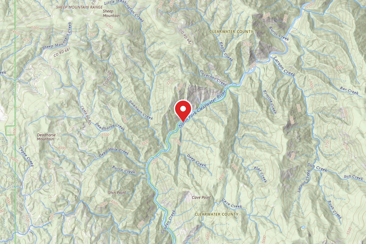 Nez Perce-Clearwater Dispersed Campsite NF247RD-015