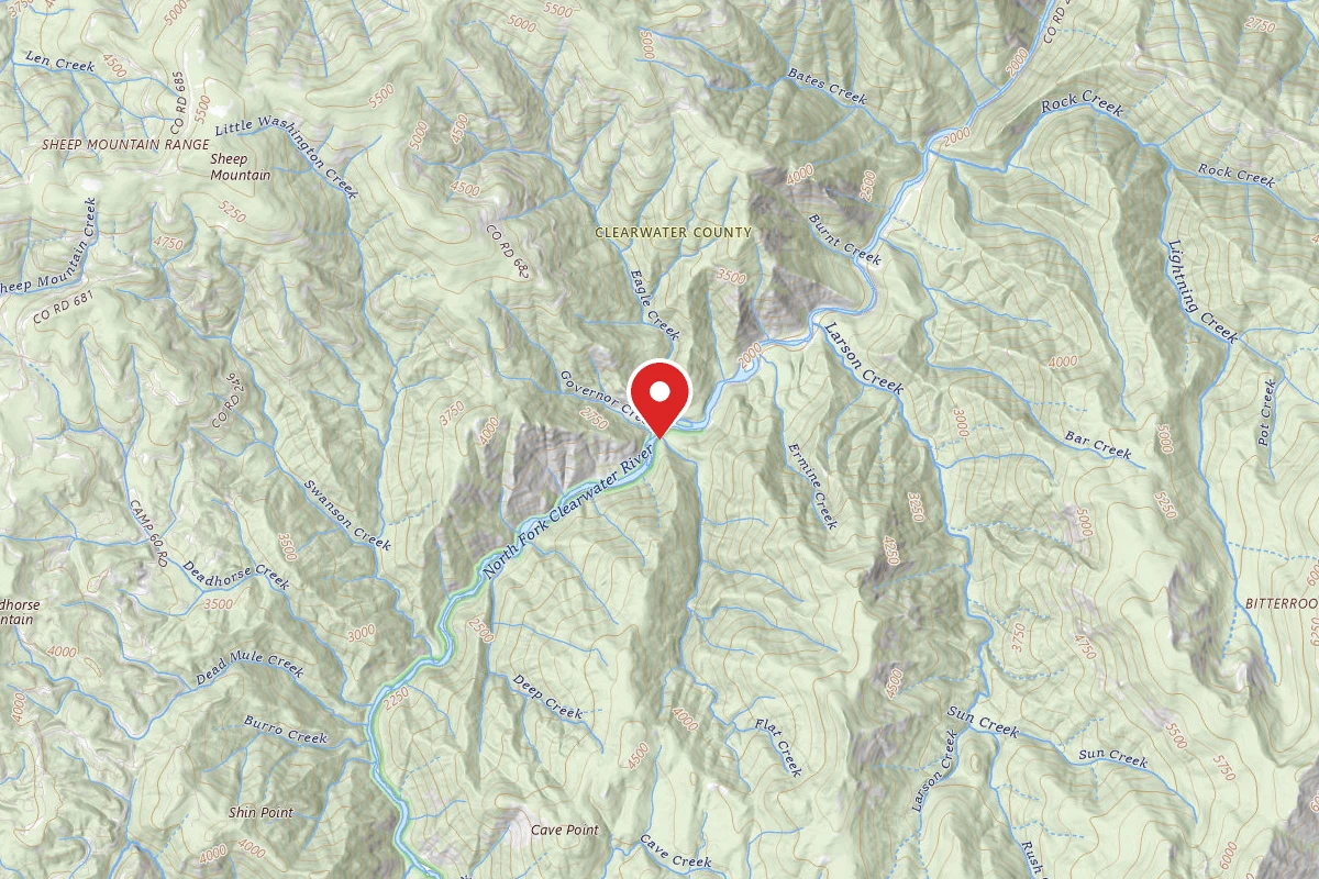 Nez Perce-Clearwater Dispersed Campsite NF247RD-016