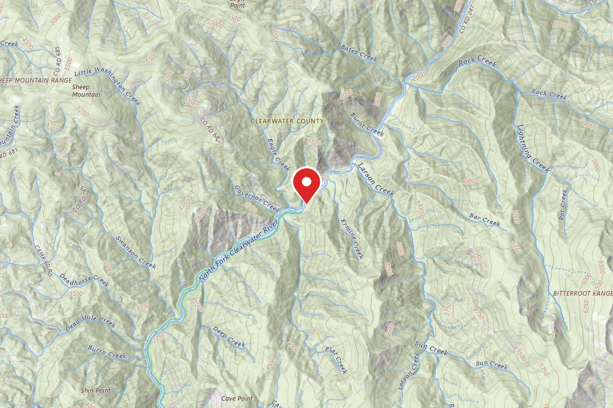Nez Perce-Clearwater Dispersed Campsite NF247RD-017