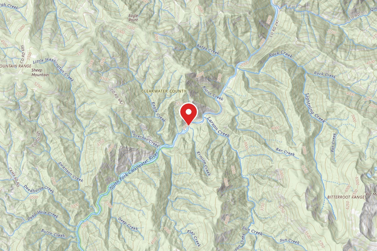 Nez Perce-Clearwater Dispersed Campsite NF247RD-019