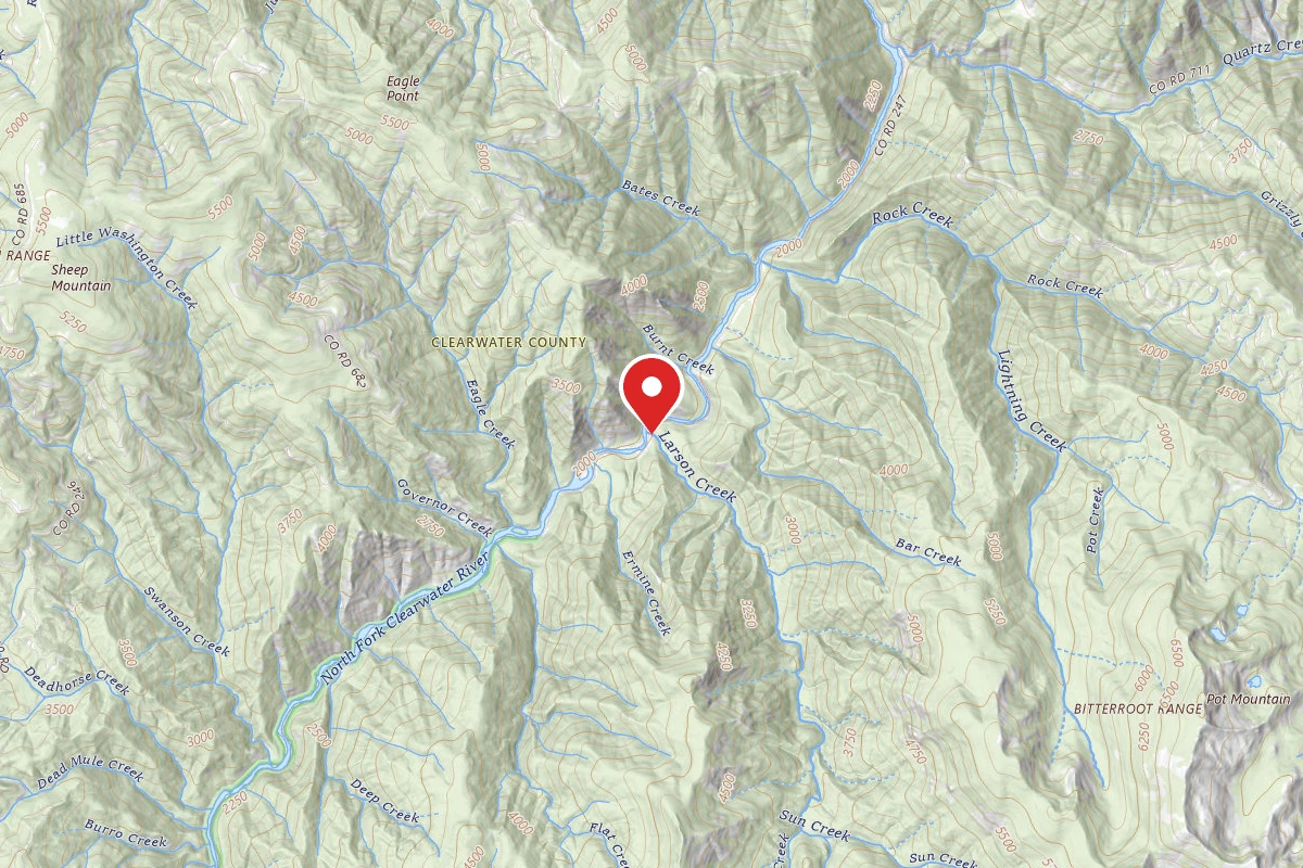 Nez Perce-Clearwater Dispersed Campsite NF247RD-021