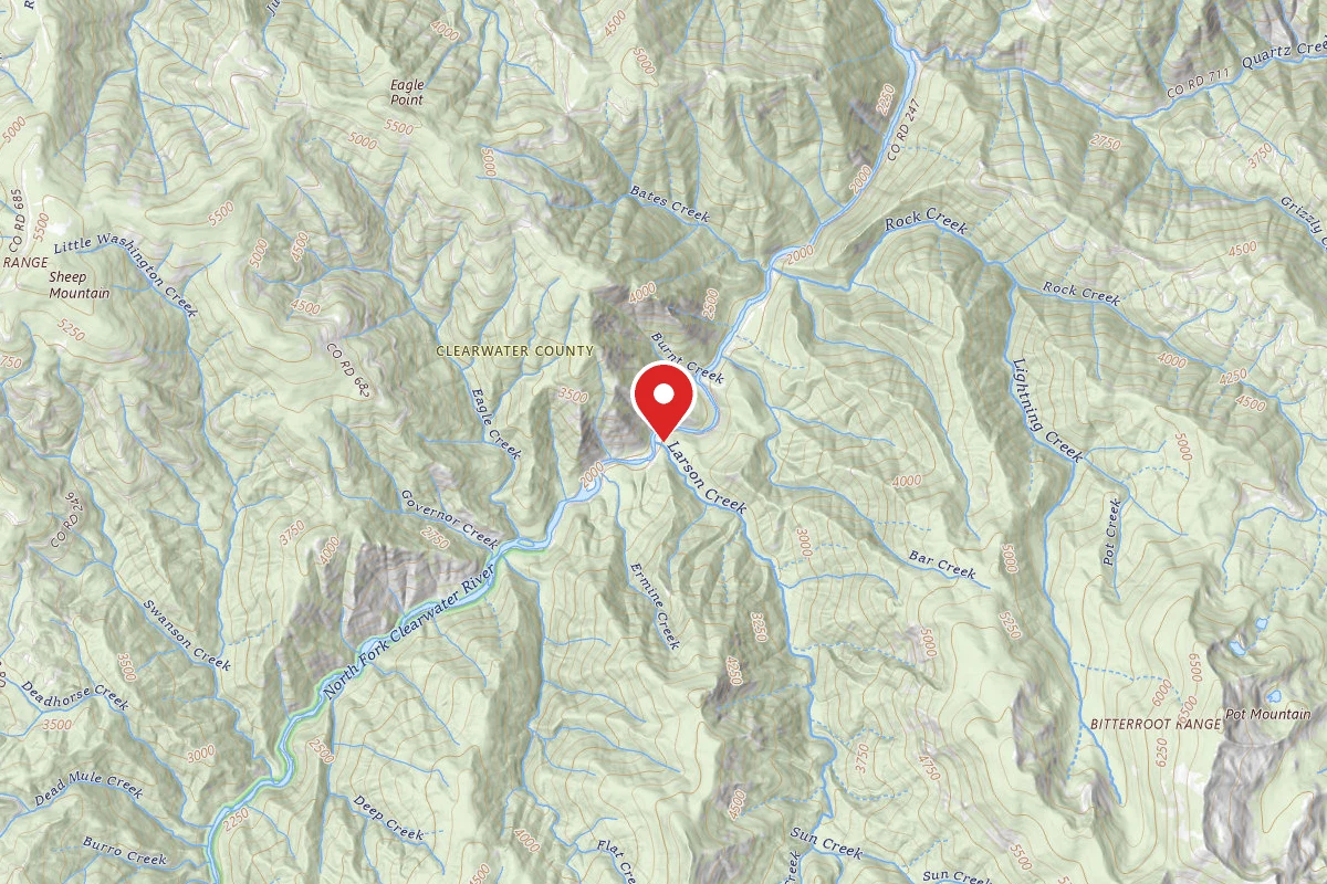 Nez Perce-Clearwater Dispersed Campsite NF247RD-022A