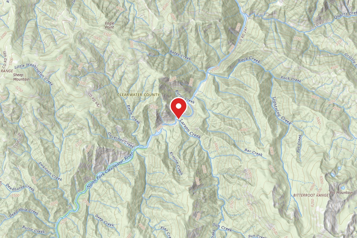 Nez Perce-Clearwater Dispersed Campsite NF247RD-022B