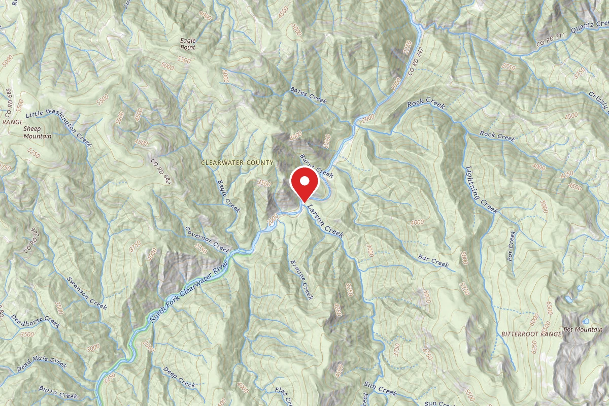 Nez Perce-Clearwater Dispersed Campsite NF247RD-022C