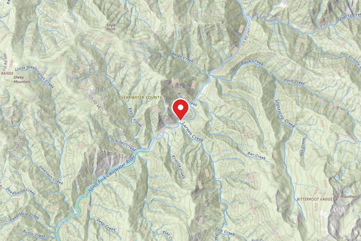 Nez Perce-Clearwater Dispersed Campsite NF247RD-022E