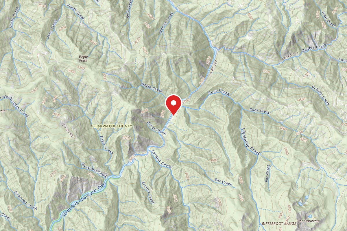 Nez Perce-Clearwater Dispersed Campsite NF247RD-023