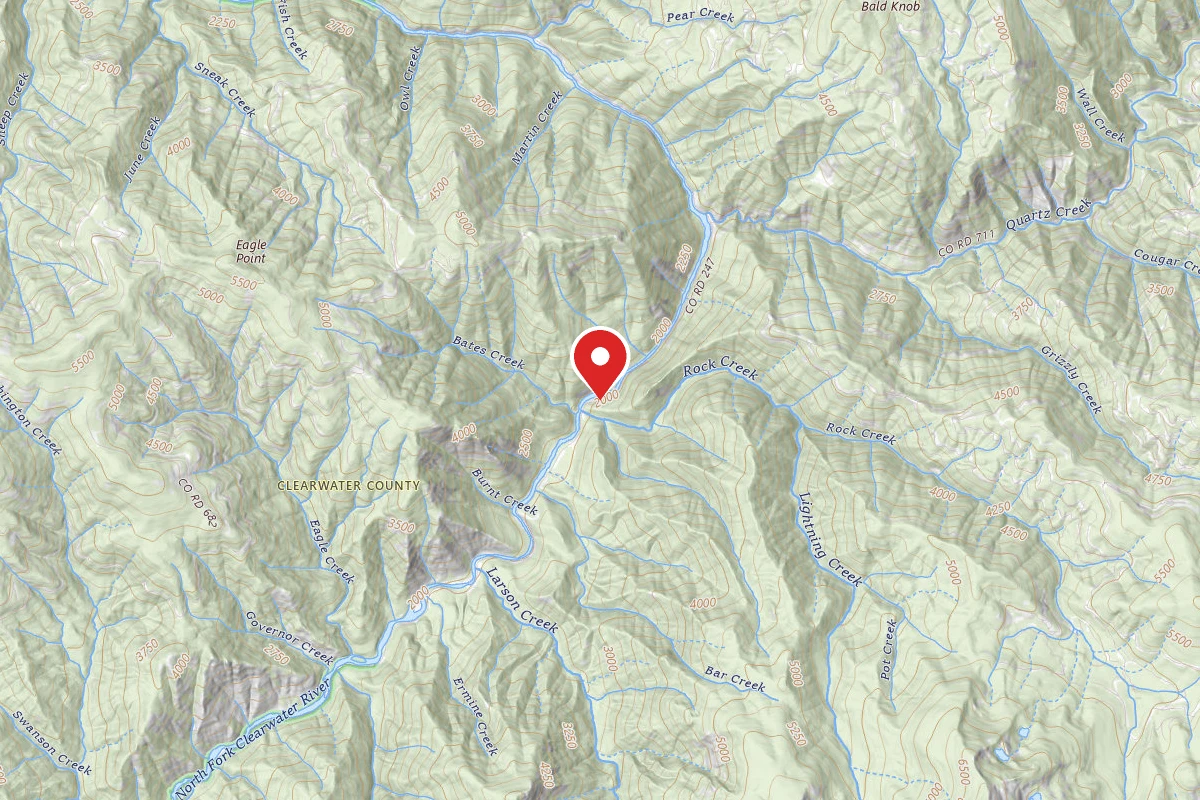 Nez Perce-Clearwater Dispersed Campsite NF247RD-025