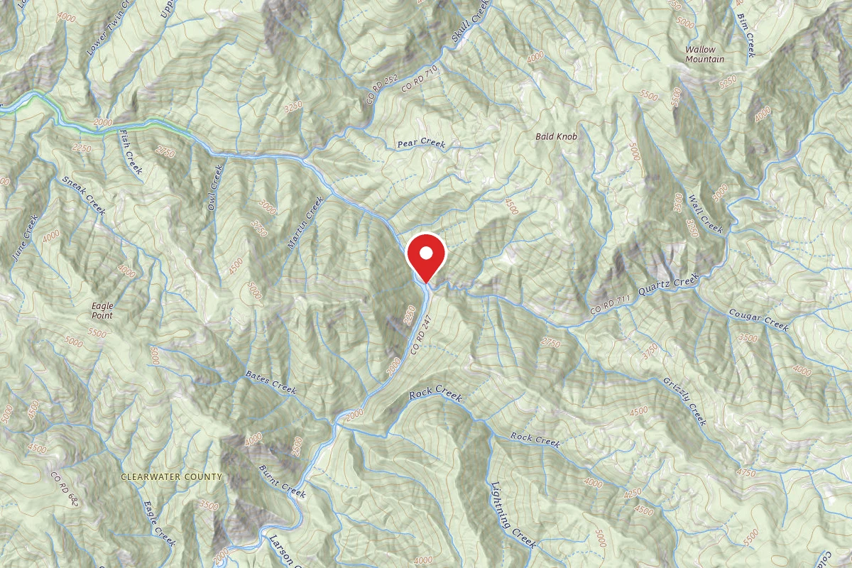 Nez Perce-Clearwater Dispersed Campsite NF247RD-027