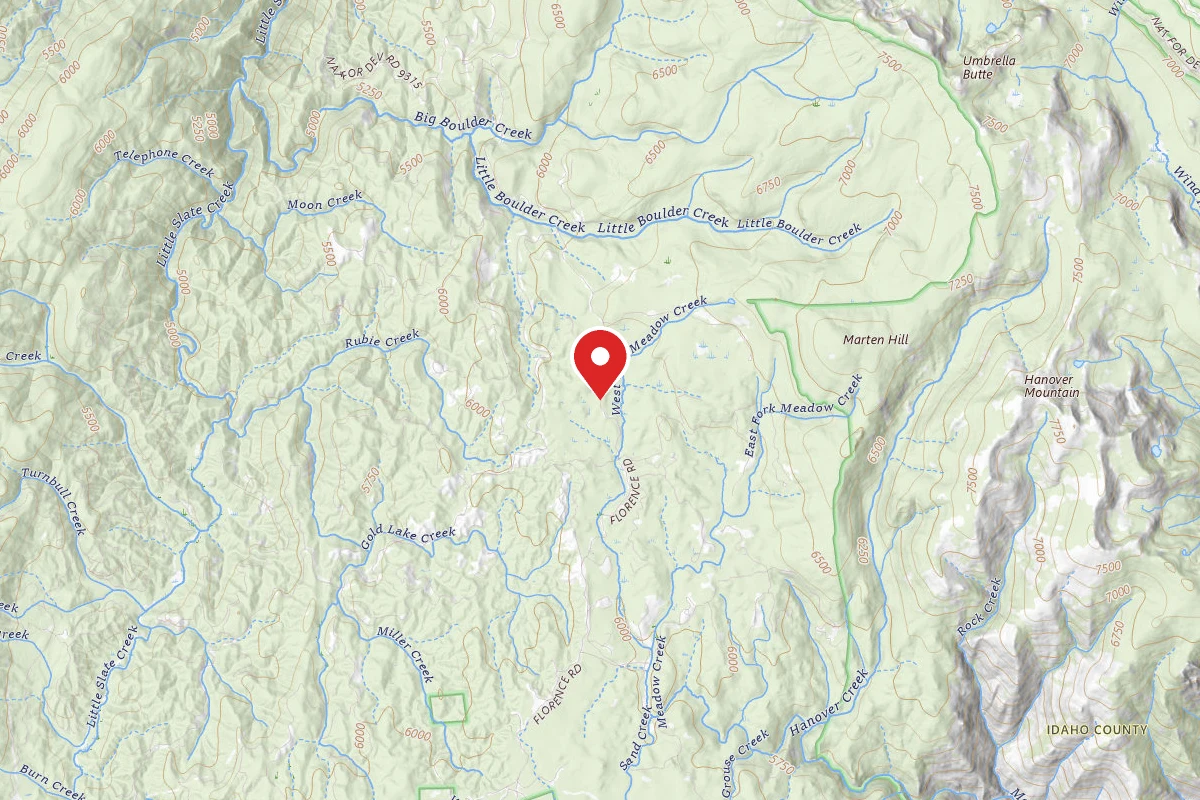 Nez Perce-Clearwater Dispersed Campsite SR643RD-010