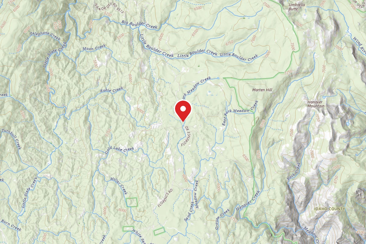 Nez Perce-Clearwater Dispersed Campsite SR643RD-009