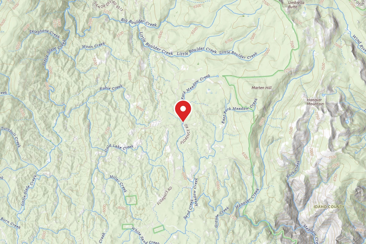 Nez Perce-Clearwater Dispersed Campsite SR643RD-008