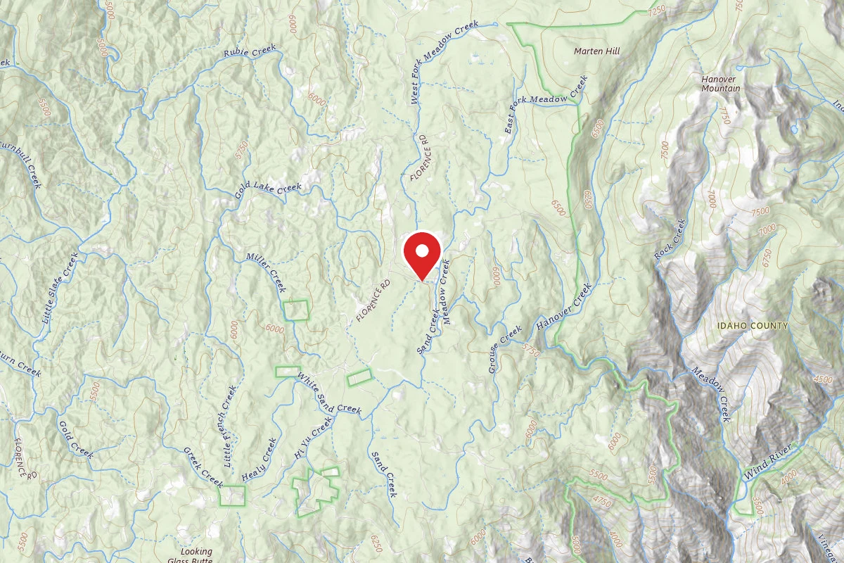Nez Perce-Clearwater Dispersed Campsite SR394RD-001