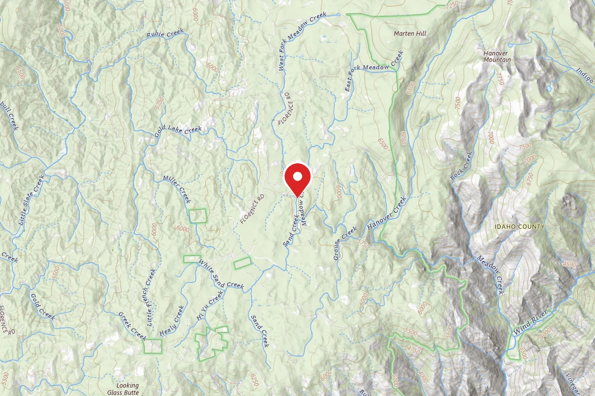 Nez Perce-Clearwater Dispersed Campsite SR394RD-002A