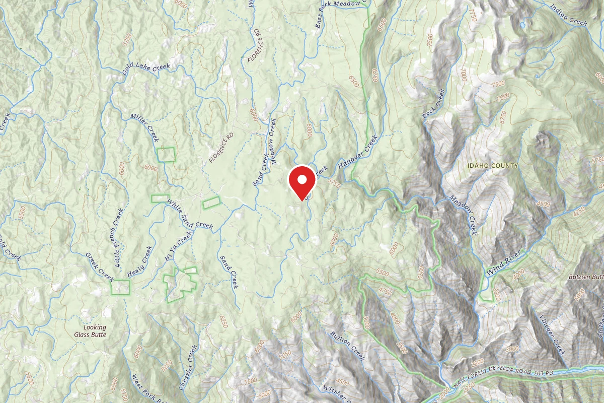 Nez Perce-Clearwater Dispersed Campsite SR394RD-004