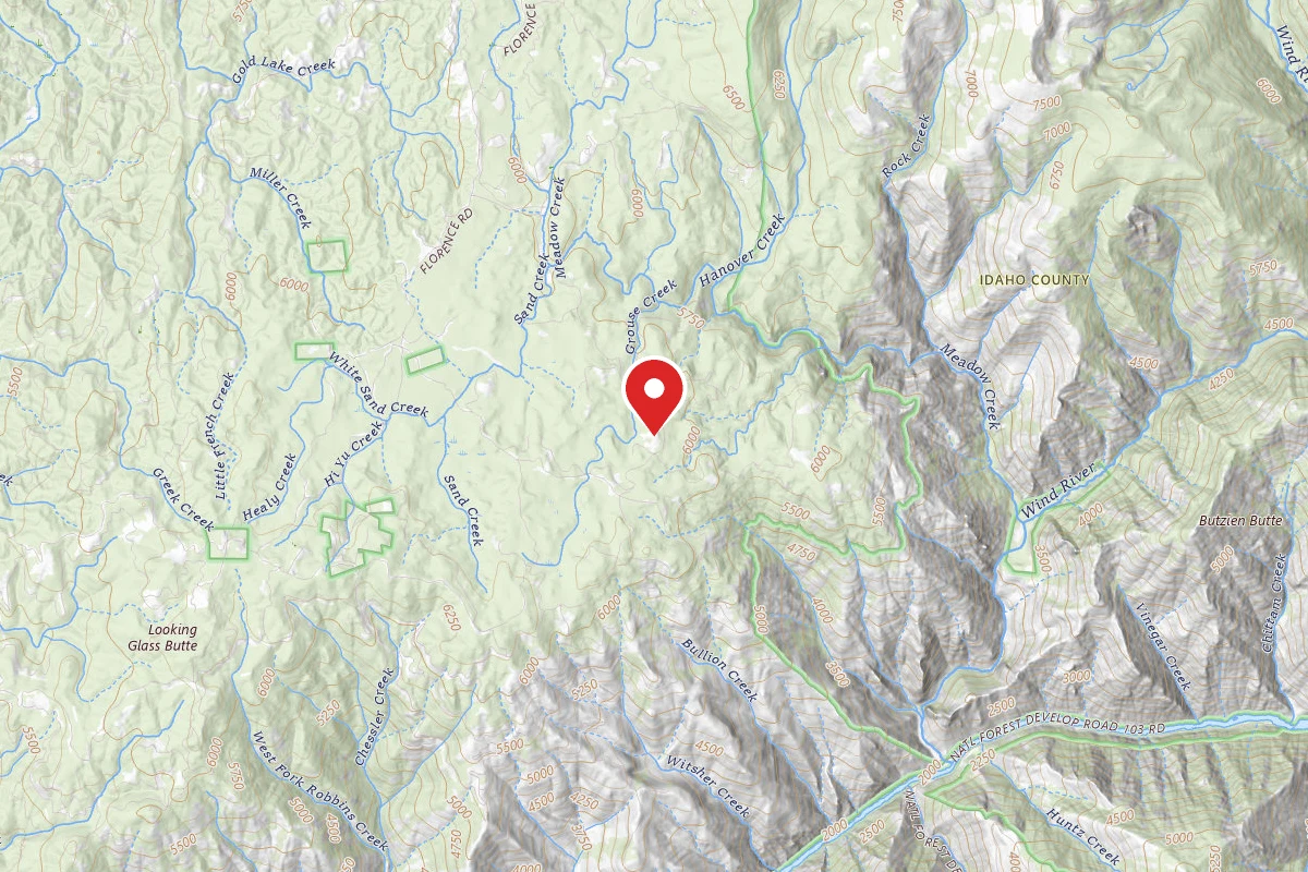 Nez Perce-Clearwater Dispersed Campsite SR76289RD-002