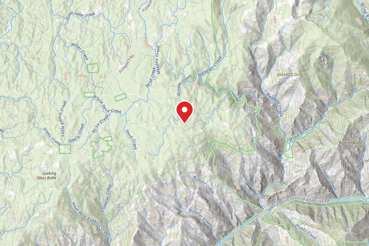 Nez Perce-Clearwater Dispersed Campsite SR76289RD-001