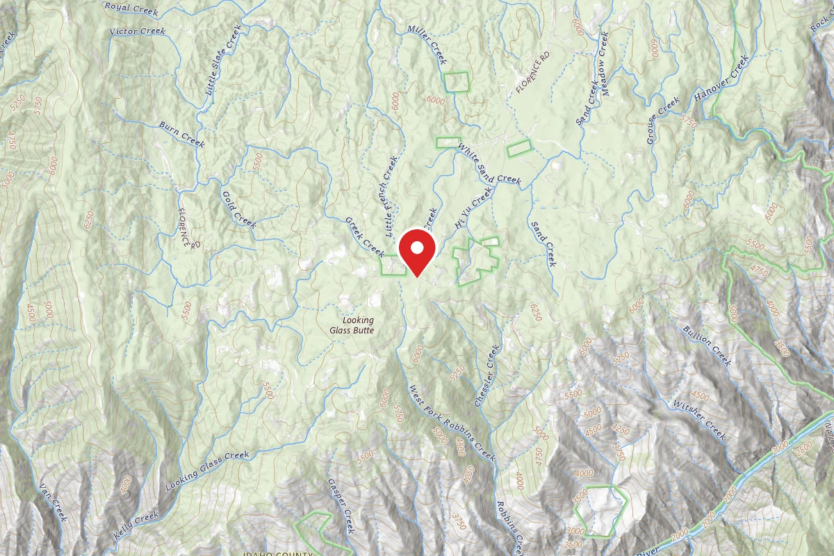 Nez Perce-Clearwater Dispersed Campsite SR643CRD-002
