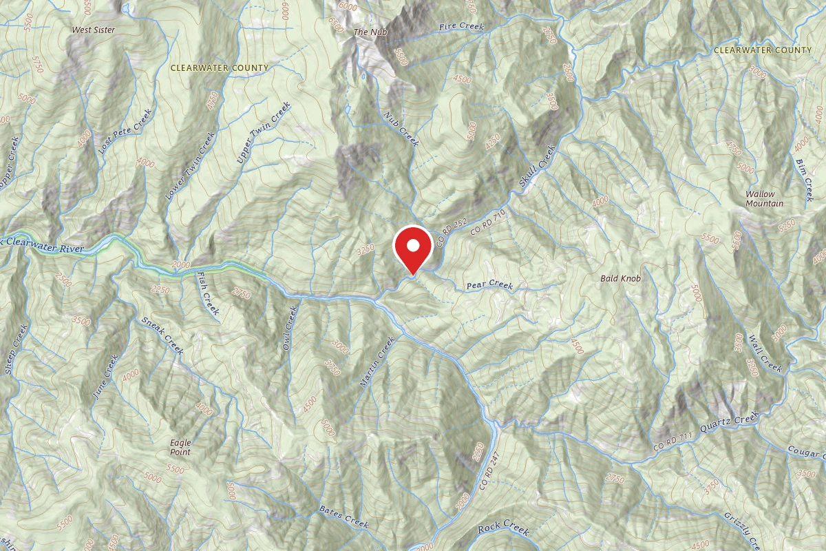 Nez Perce-Clearwater Dispersed Campsite NF252RD-001
