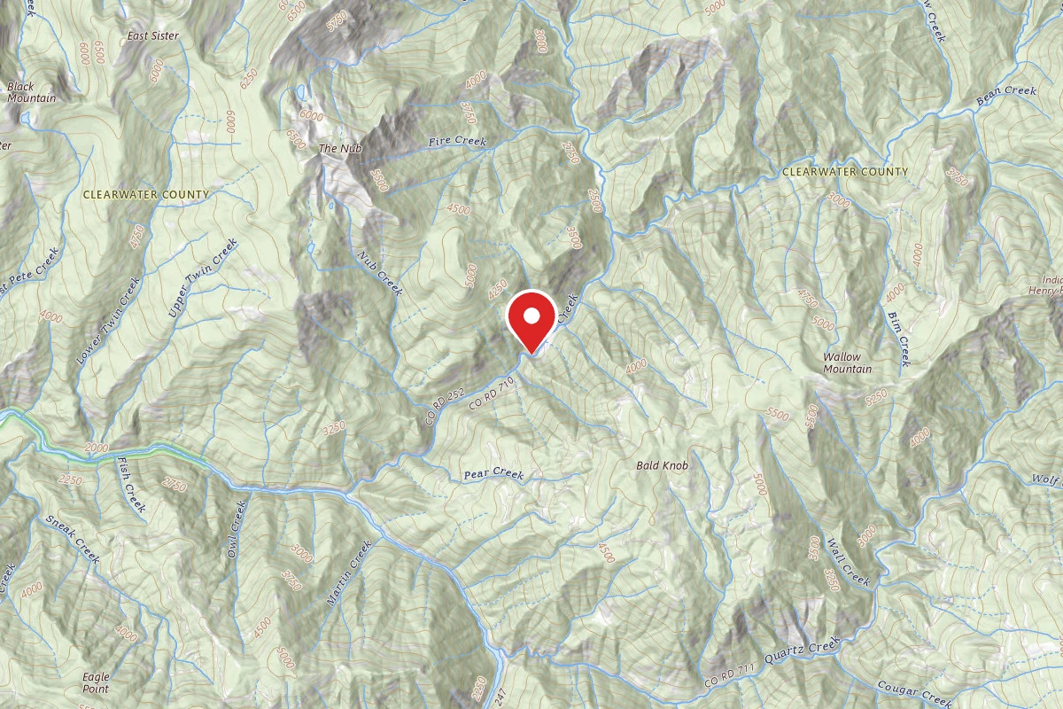 Nez Perce-Clearwater Dispersed Campsite NF252RD-002