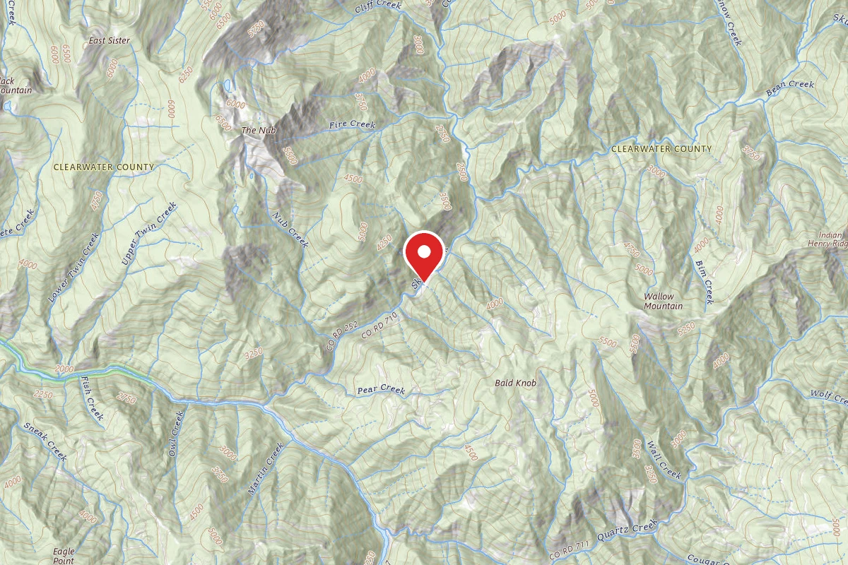 Nez Perce-Clearwater Dispersed Campsite NF252RD-003