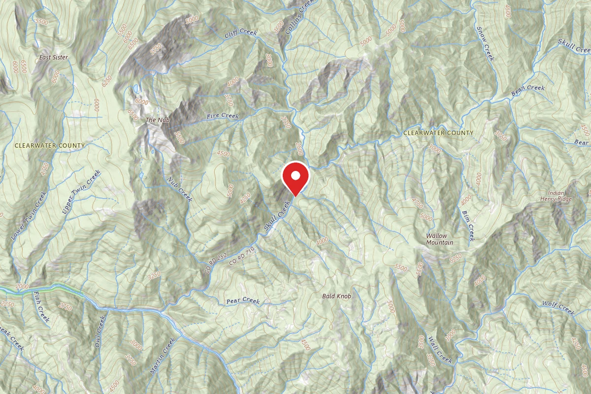 Nez Perce-Clearwater Dispersed Campsite NF252RD-007
