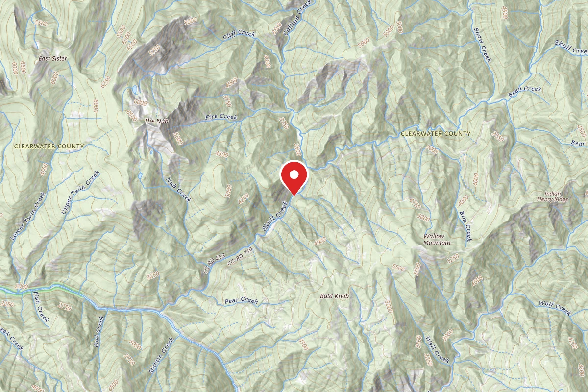 Nez Perce-Clearwater Dispersed Campsite NF252RD-008