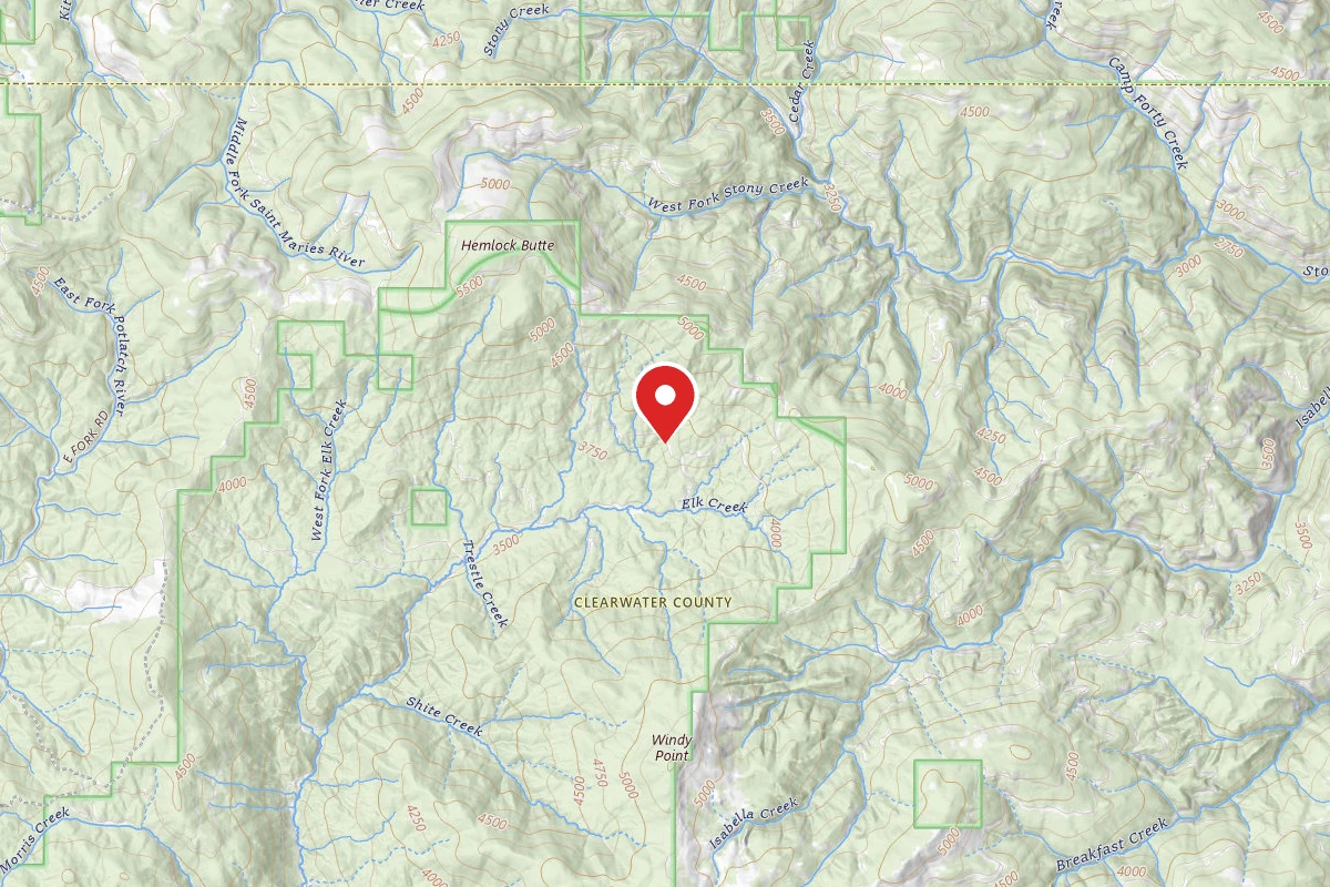 Nez Perce-Clearwater Dispersed Campsite PAL382DRD-001