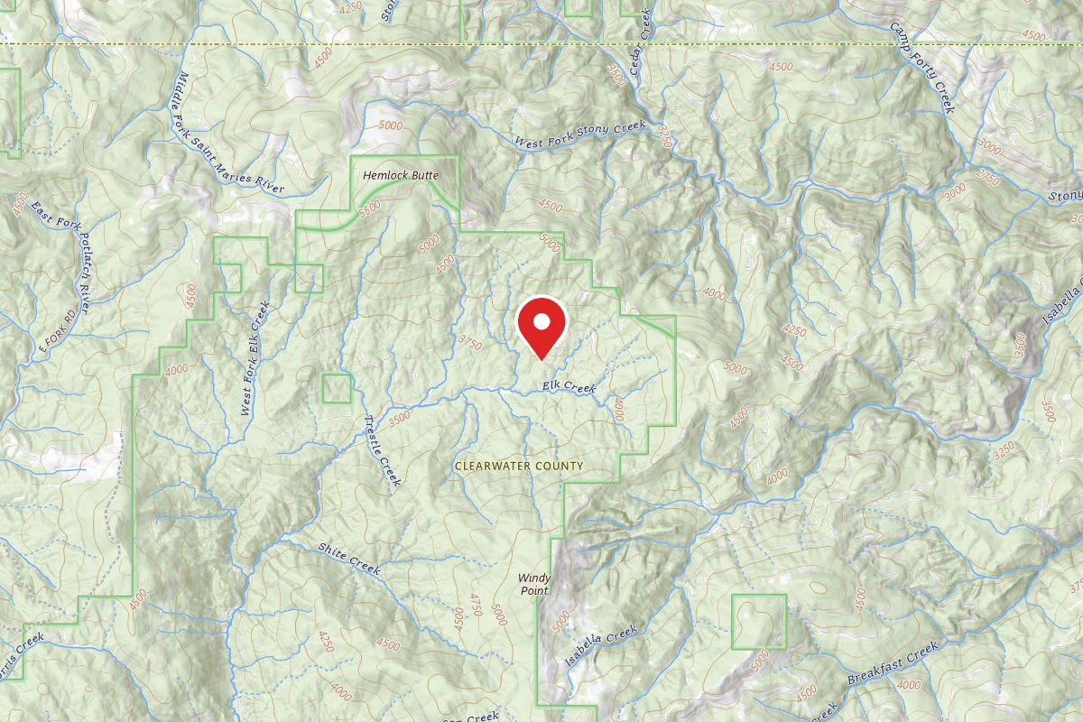 Nez Perce-Clearwater Dispersed Campsite PAL382RD-029