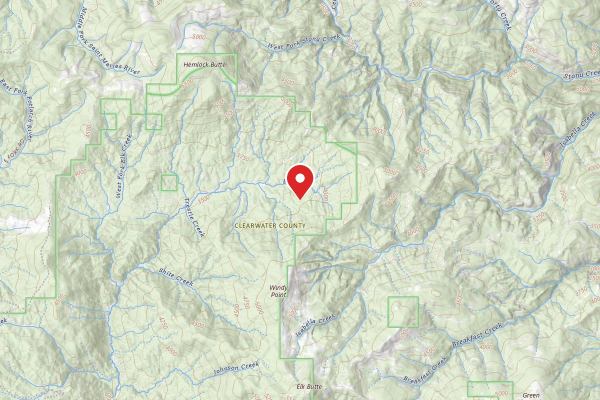 Nez Perce-Clearwater Dispersed Campsite PAL4763RD-028