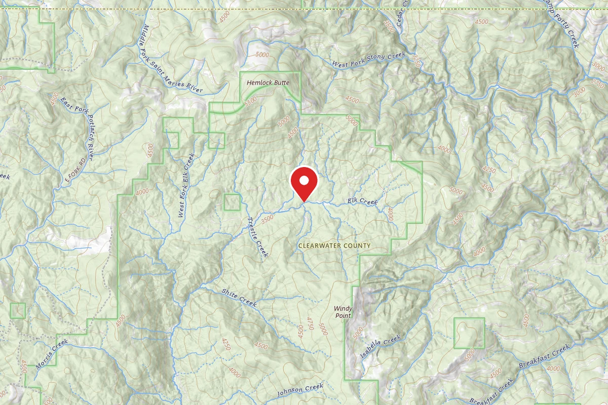 Nez Perce-Clearwater Dispersed Campsite PAL382RD-025-CP