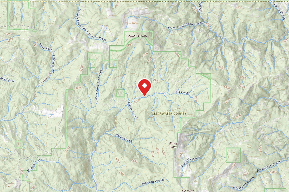 Nez Perce-Clearwater Dispersed Campsite PAL1965RD-024.1