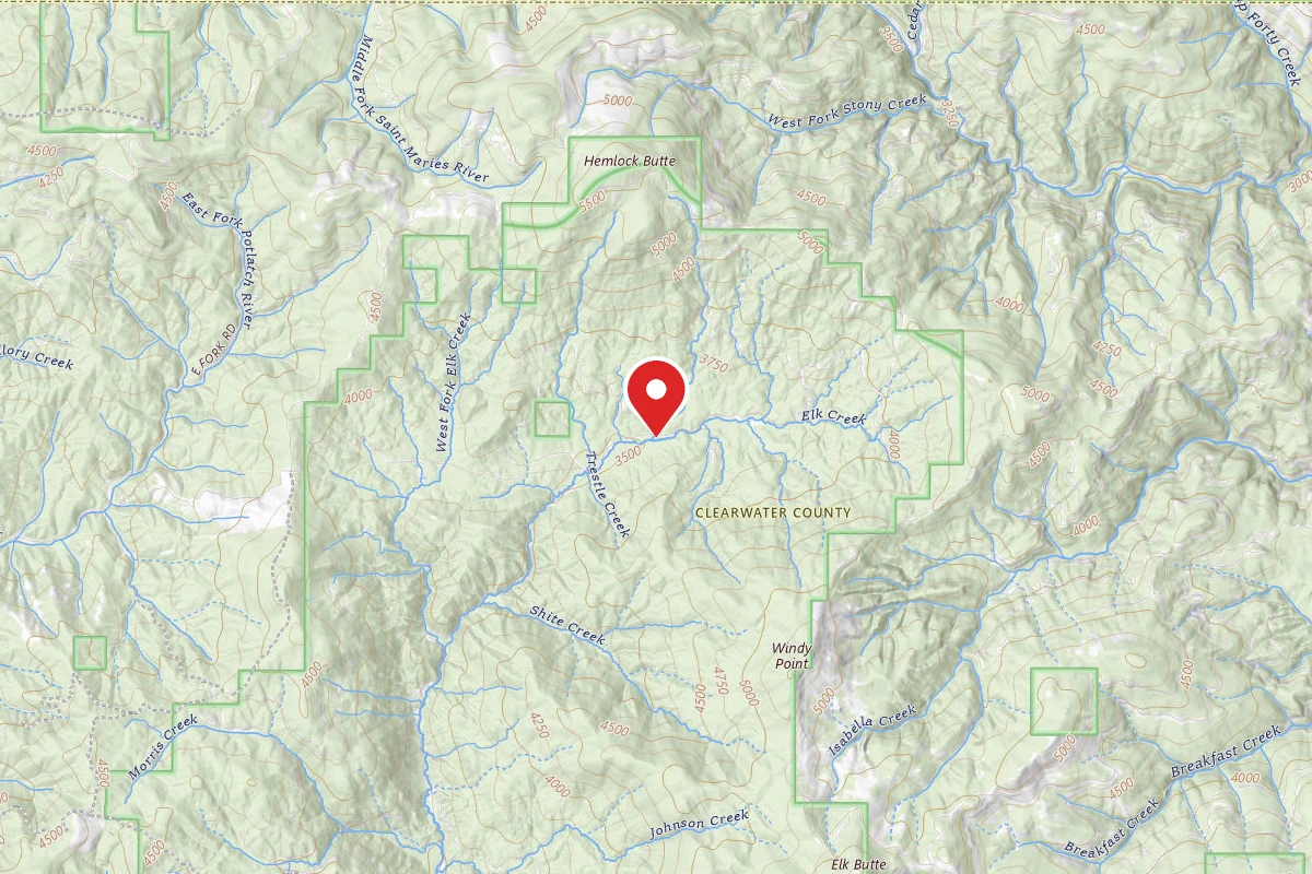 Nez Perce-Clearwater Dispersed Campsite PAL382RD-024-CP