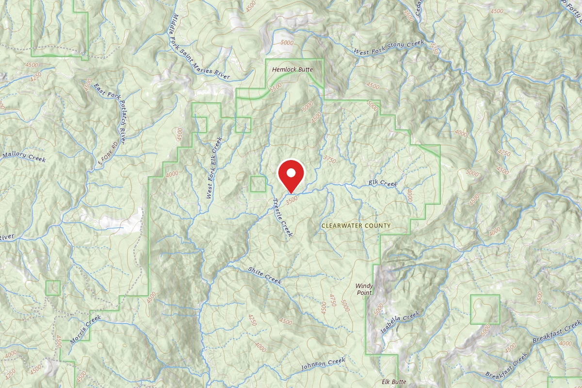 Nez Perce-Clearwater Dispersed Campsite PAL382RD-023-CP