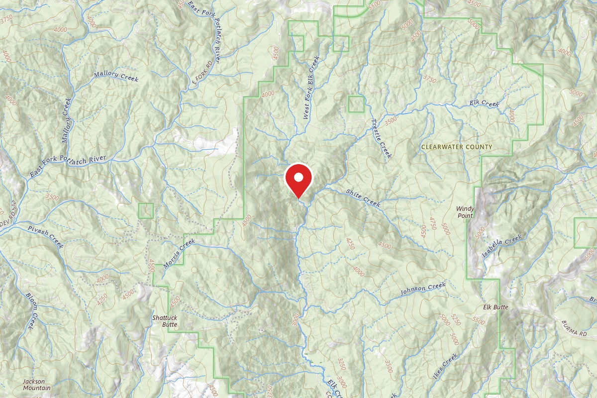 Nez Perce-Clearwater Dispersed Campsite PAL382RD-020A-CP
