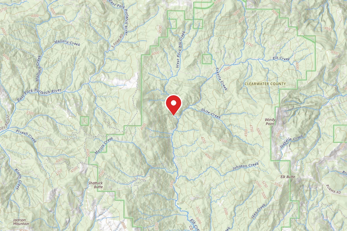 Nez Perce-Clearwater Dispersed Campsite PAL382RD-020B-CP