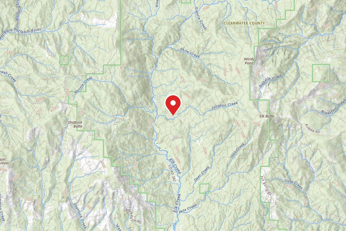 Nez Perce-Clearwater Dispersed Campsite PAL3805RD-001