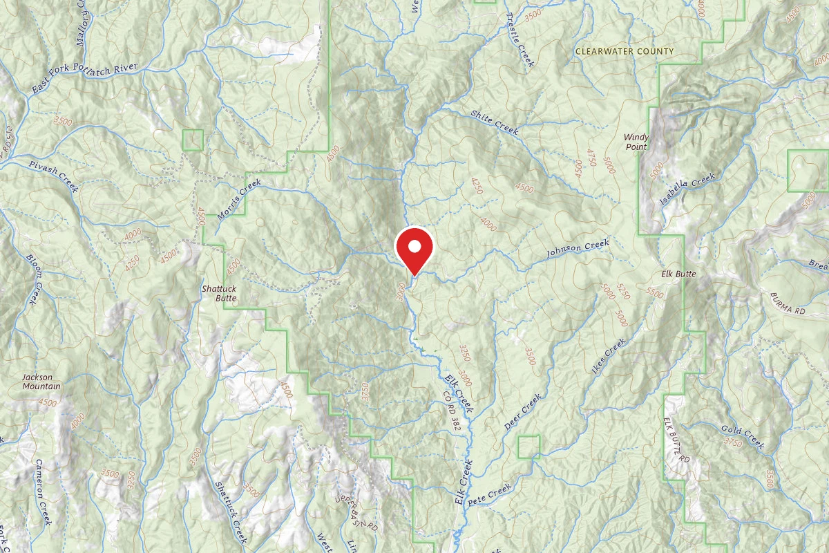 Nez Perce-Clearwater Dispersed Campsite PAL382RD-018.1