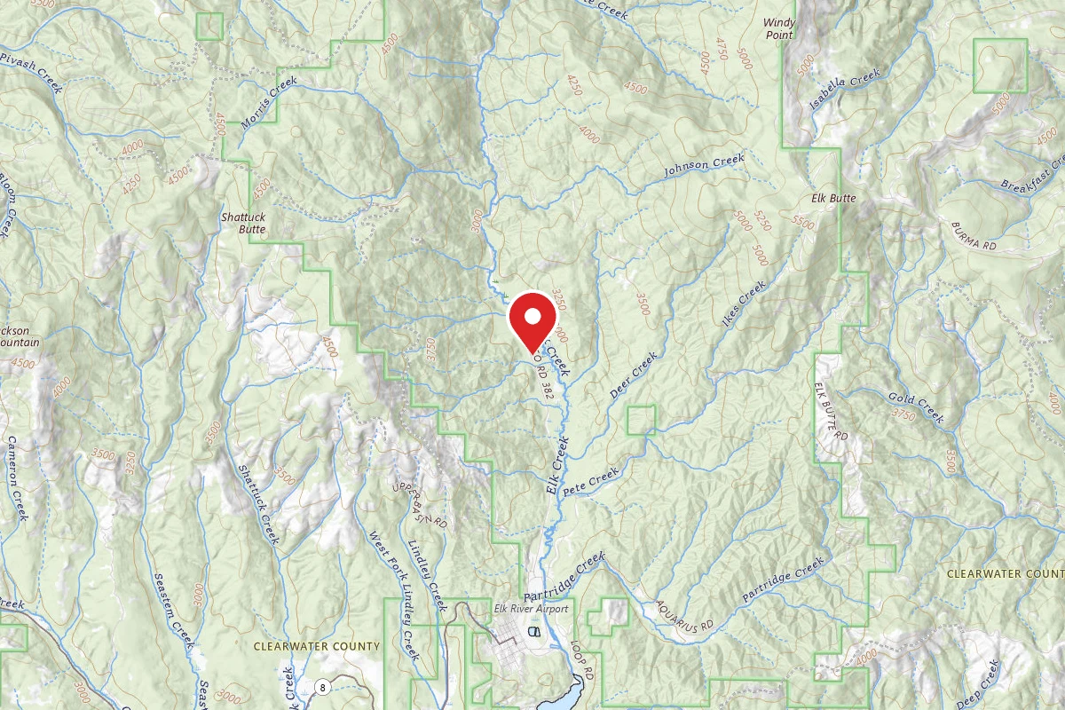 Nez Perce-Clearwater Dispersed Campsite PAL382RD-010-CP